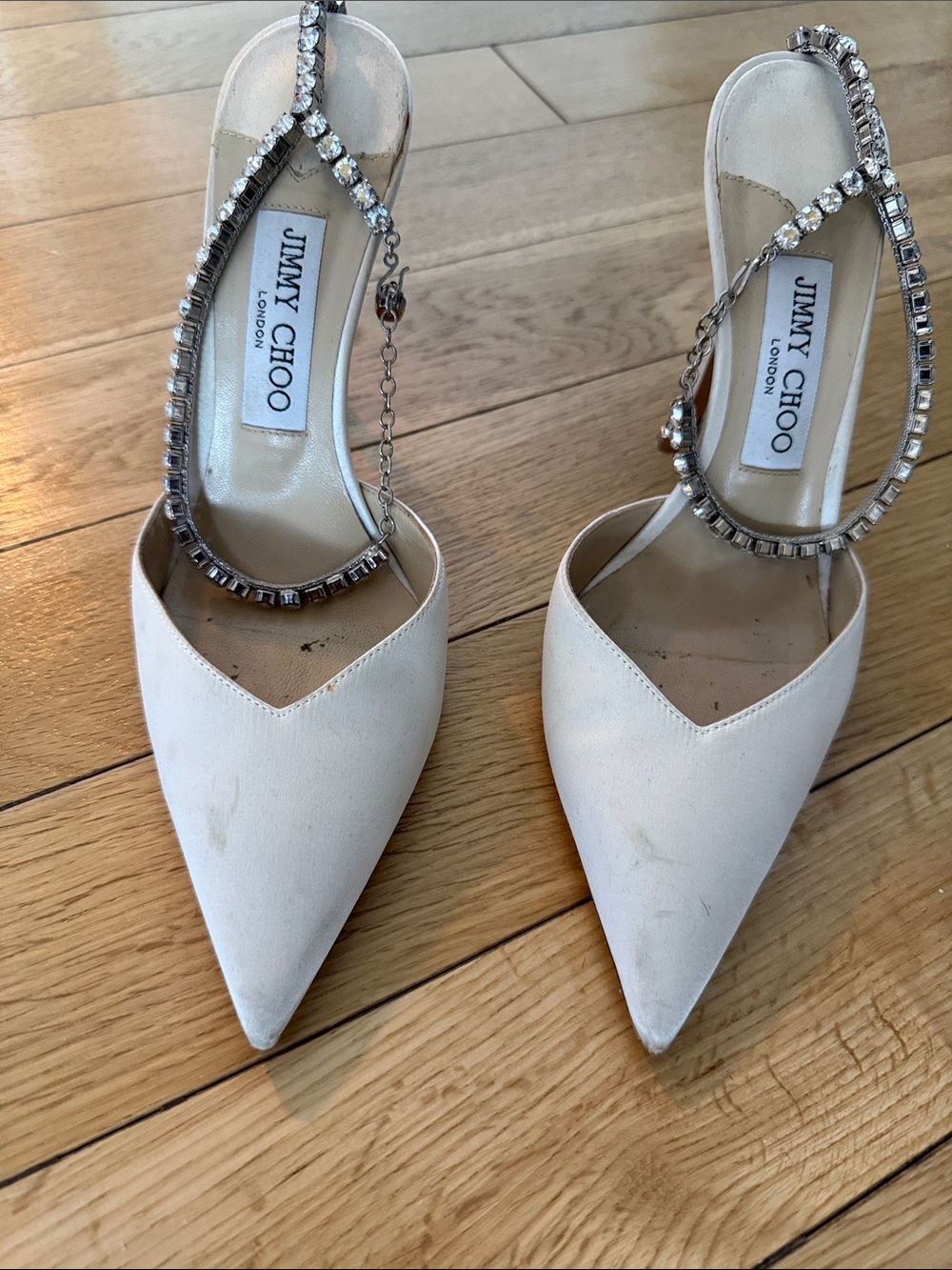 Jimmy Choo Saeda 100 Crystal-Ankle Pumps - Picture 5 of 6